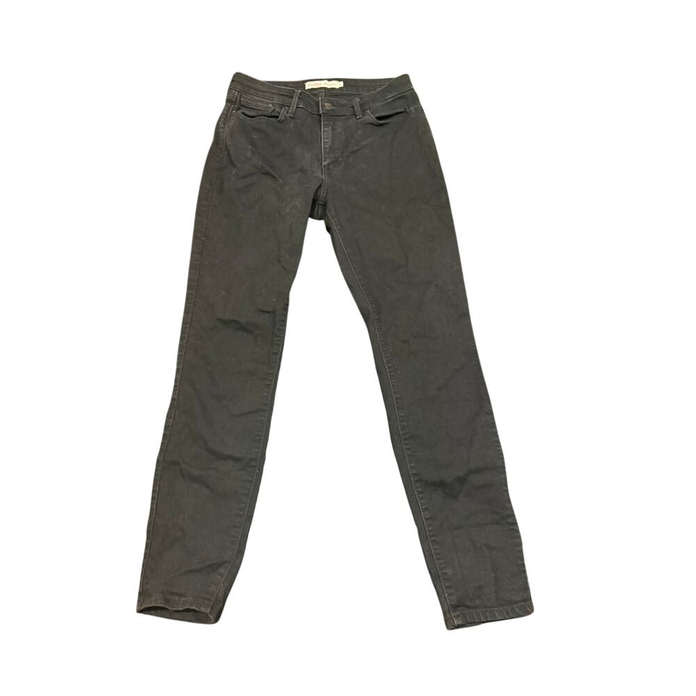 Levi Strauss Signature Women's Black Mid Rise Skinny Jeans Size 6
